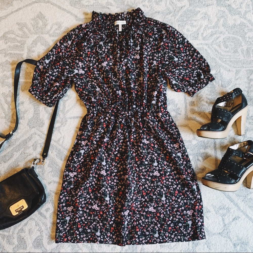 Rebecca Taylor Lyra Hammered Silk Dress